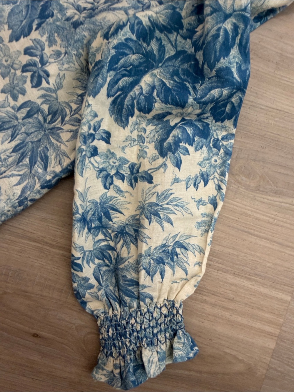 Hyacinth House Tuckernuck Misty Blue Toile Tegan Popover.  Sz Small - Picture 8 of 15